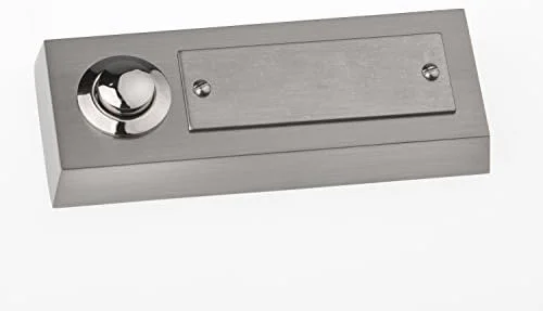 Beldrukker messing met naamplaat - HBS25 - Hbs00025 1 - HBS00025