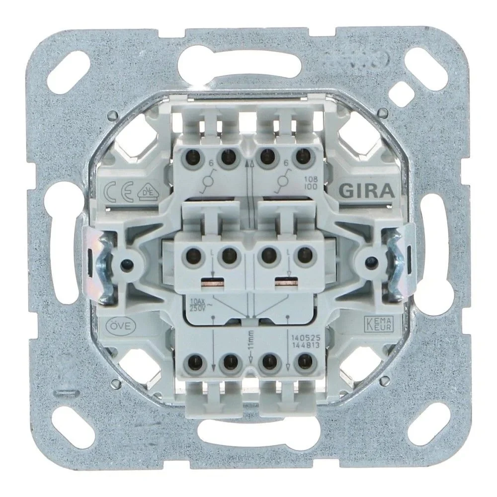 Changeover switch, flush-mounted, 10A 250V - HBS41 - Hbs00041 1 - HBS00041