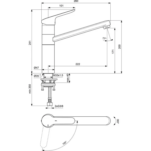 Venlo kitchen faucet - HBS134 - Hbs00134 1 - HBS00134
