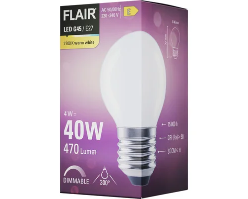 LED lamp E27/4W G45 warmwit mat - HBS143 - Hbs00143 3 - HBS00143