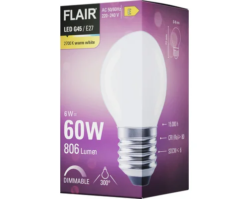 LED lamp E27/6W G45 warmwit mat | HBS144 - Hbs00144 3 - HBS00144